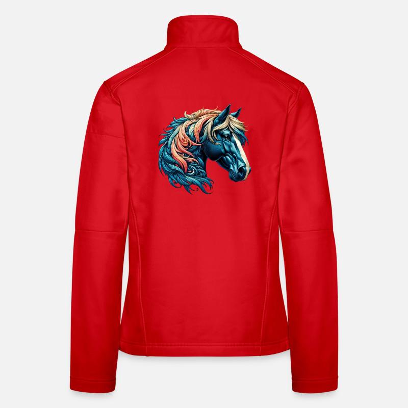 Cheval Veste en tissu softshell Femme