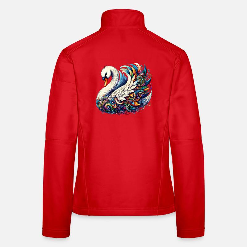 Schwan Frauen Softshelljacke
