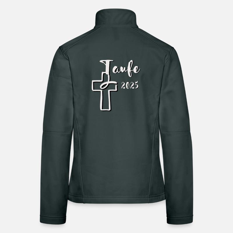 Baptism 2025 Fish Dips in Cross 3D Effect Women's Softshell Jacket