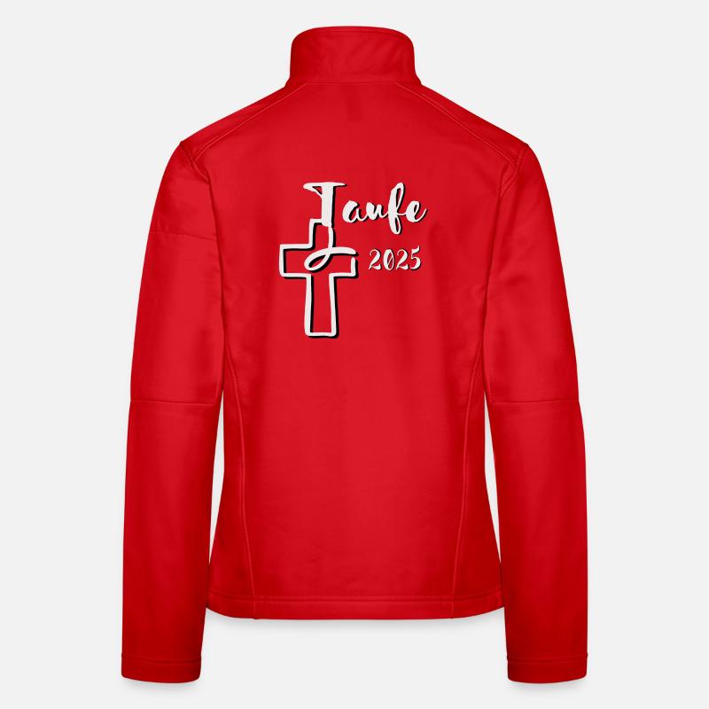 Baptism 2025 Fish Dips in Cross 3D Effect Women's Softshell Jacket
