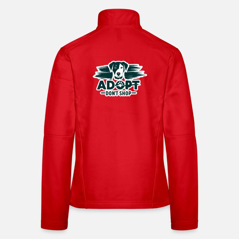 Adoptieren Sie nicht einkaufen 2 Frauen Softshelljacke