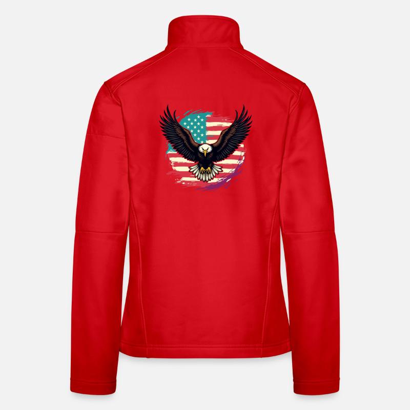 Bald eagle Women's Softshell Jacket