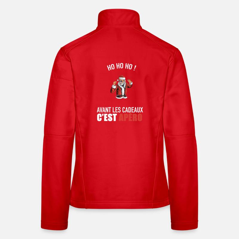 pull moche noël humour idée cadeau vêtement Veste en tissu softshell Femme