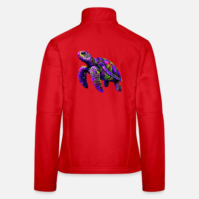 Schildkröte - Frauen Softshelljacke - Rot