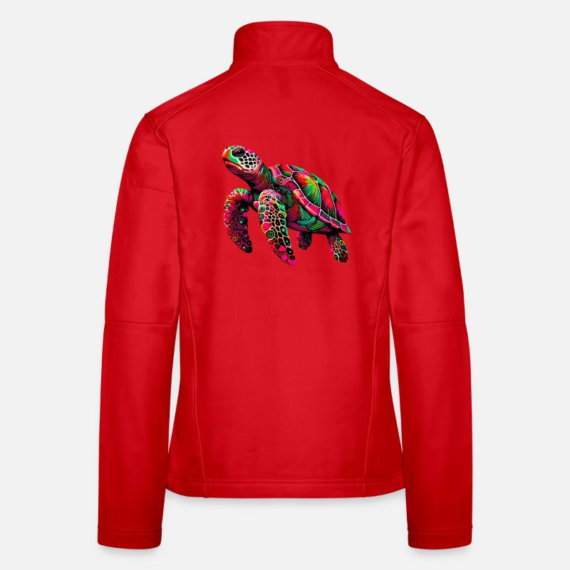Schildkröte Frauen Softshelljacke