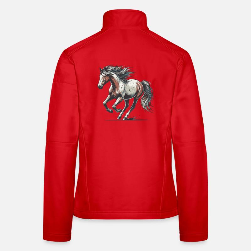 Pferd Frauen Softshelljacke