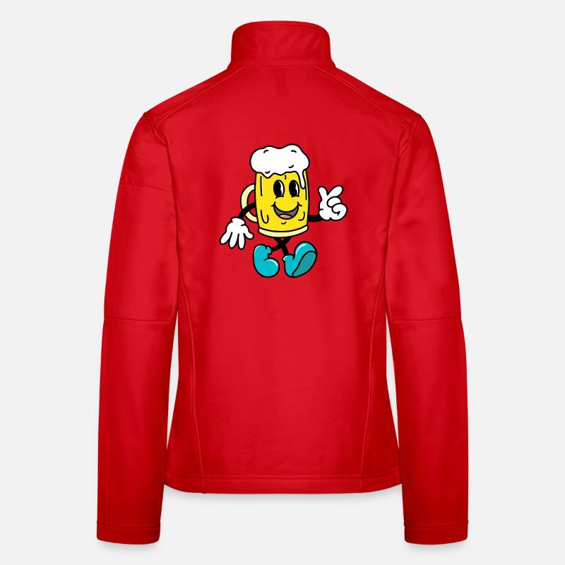 Bier Frauen Softshelljacke