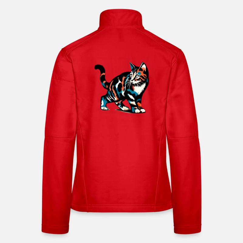 Chat Veste en tissu softshell Femme