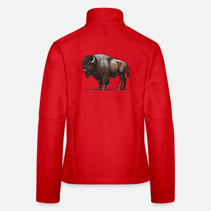Bison Veste en tissu softshell Femme