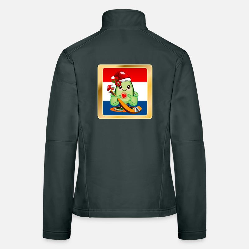 Weihnachtsgeschenke Avocado Eishockeyspieler Frauen Softshelljacke