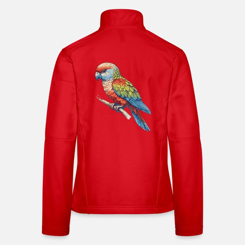 Perroquet Veste en tissu softshell Femme