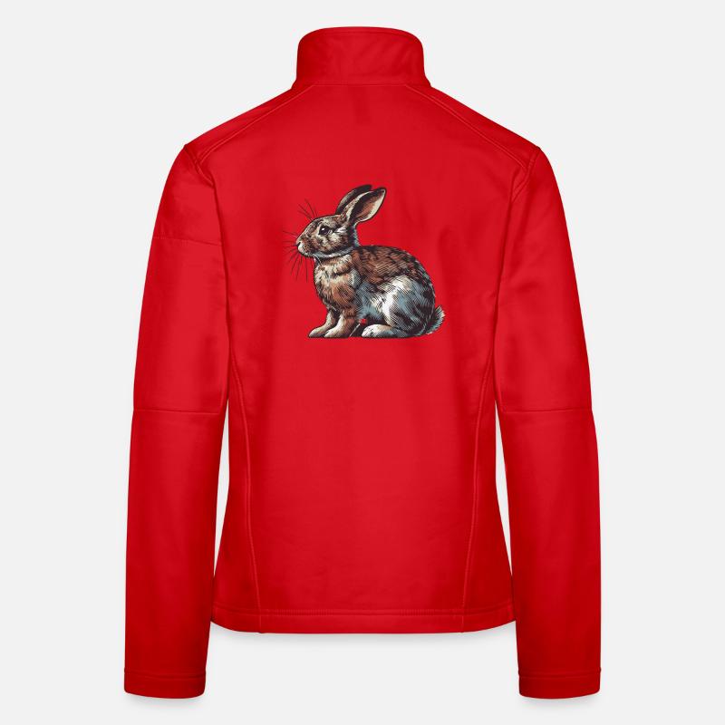 Lièvre Veste en tissu softshell Femme