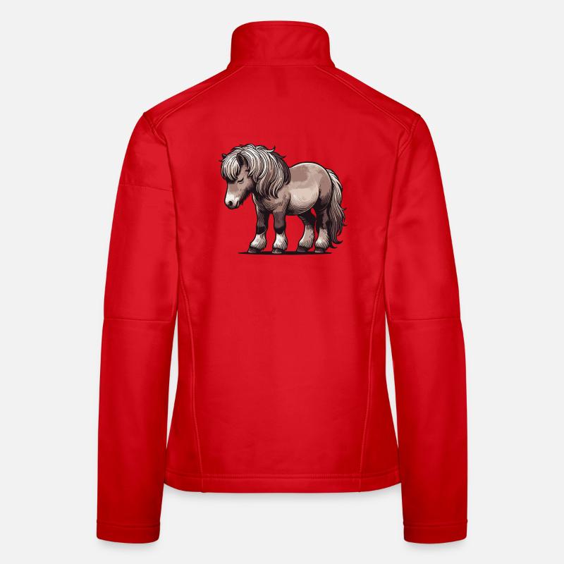 Poney Veste en tissu softshell Femme