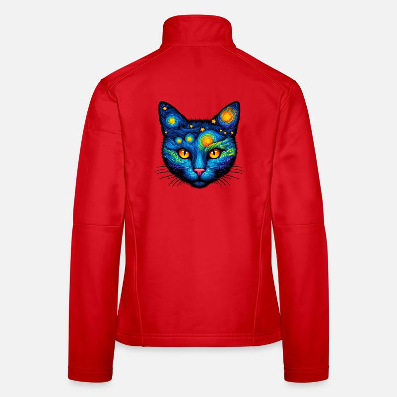 Katze Frauen Softshelljacke