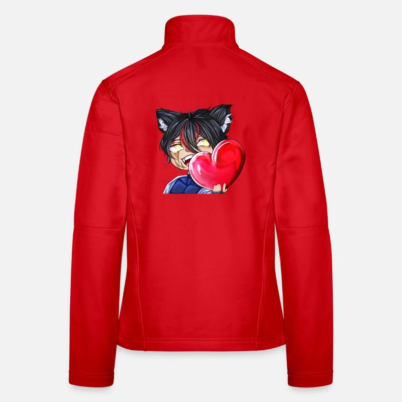Chibi mit Herz Frauen Softshelljacke