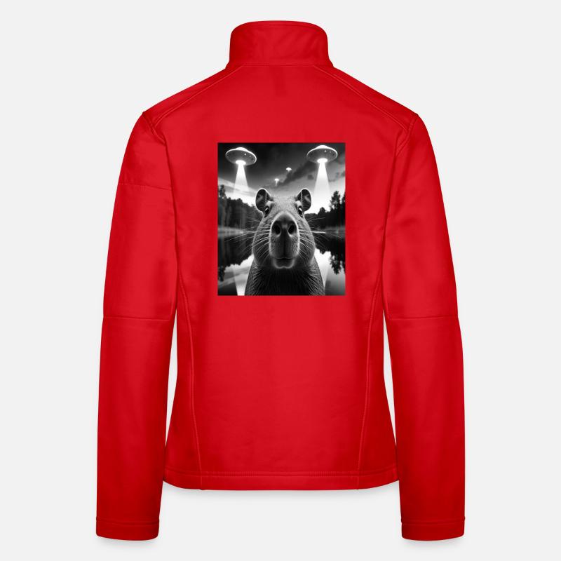 Alien Visuals and Mysterious Bison Women's Softshell Jacket