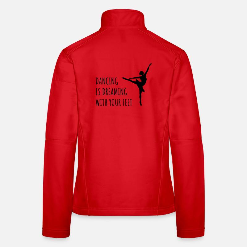 Danseuse Ballet Rêver Danser Veste en tissu softshell Femme