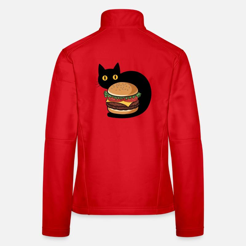 Burger Katze Frauen Softshelljacke
