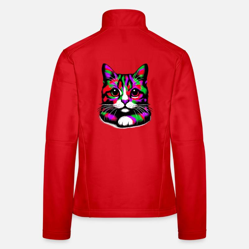 Katze Frauen Softshelljacke