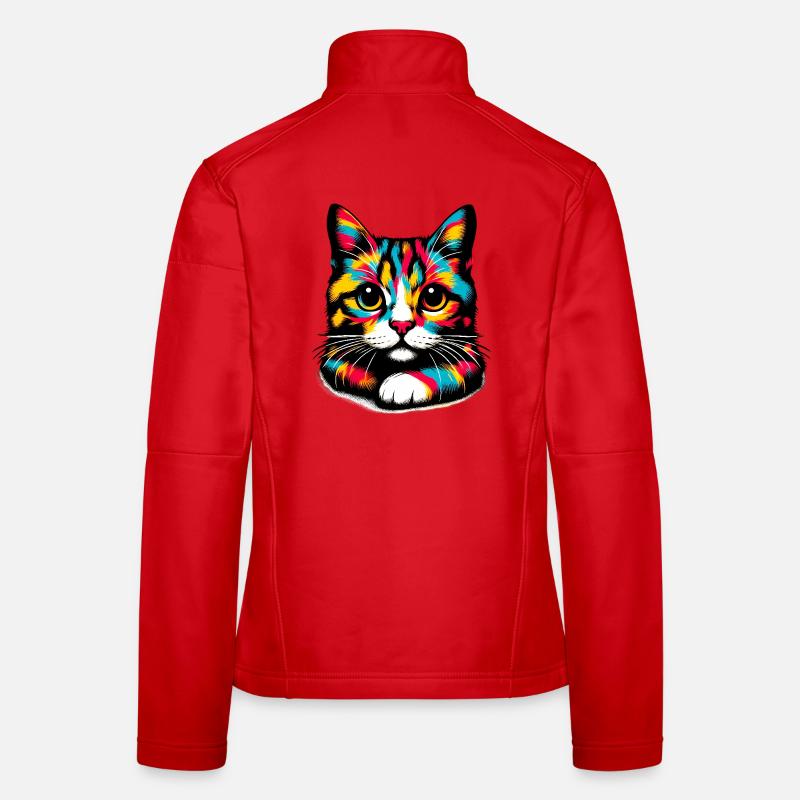 Chat Veste en tissu softshell Femme