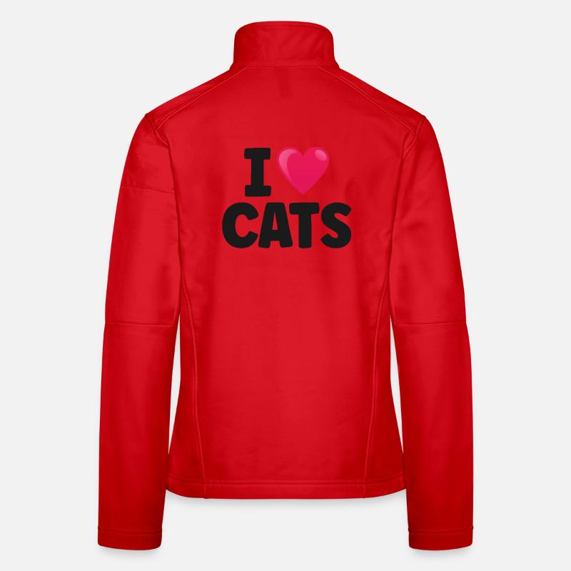 Chat Veste en tissu softshell Femme