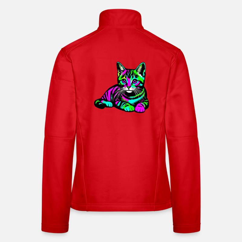 Chat Veste en tissu softshell Femme
