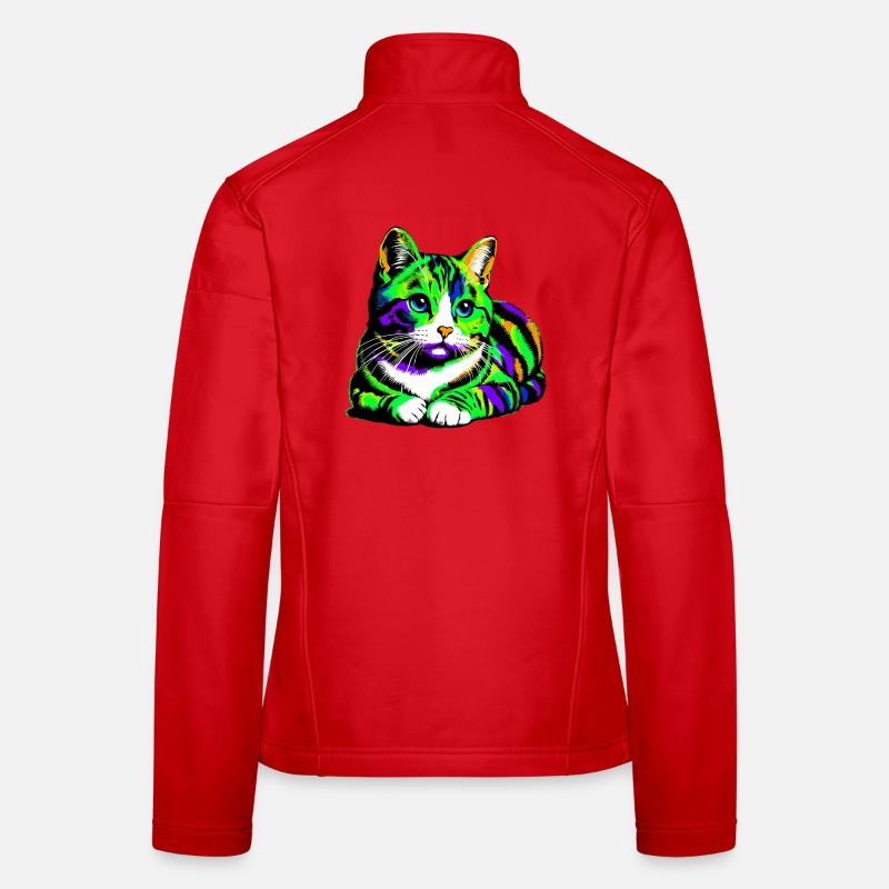 Katze Frauen Softshelljacke