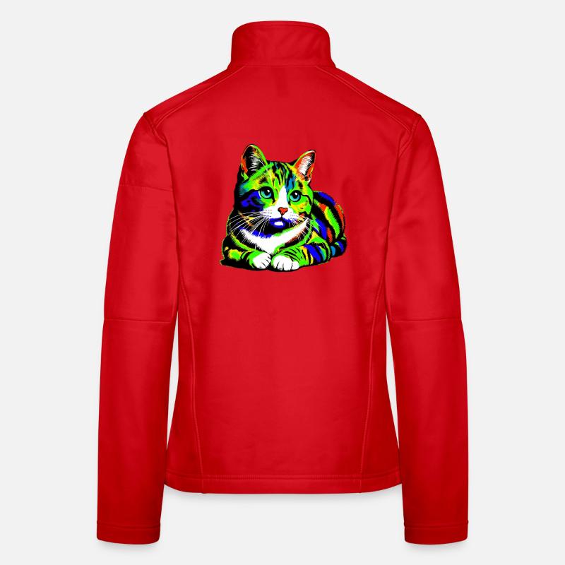 Chat Veste en tissu softshell Femme
