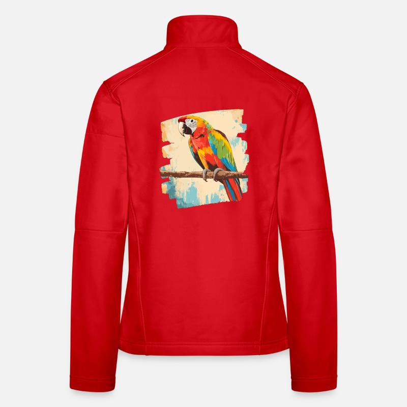 Parrot Retro Women's Softshell Jacket