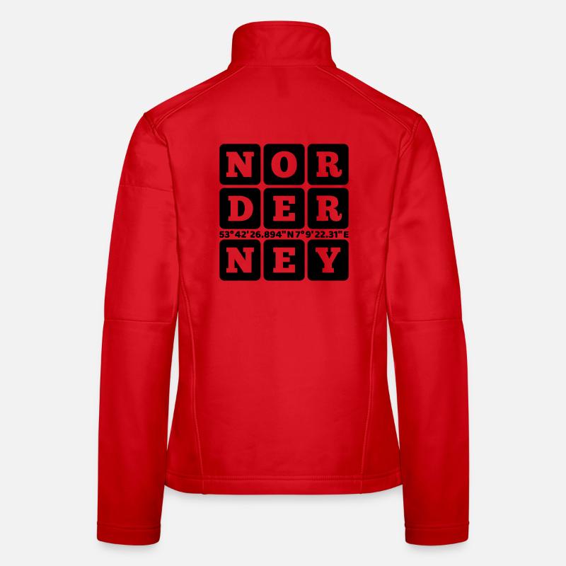 Norderney GPS Coordinates Women's Softshell Jacket