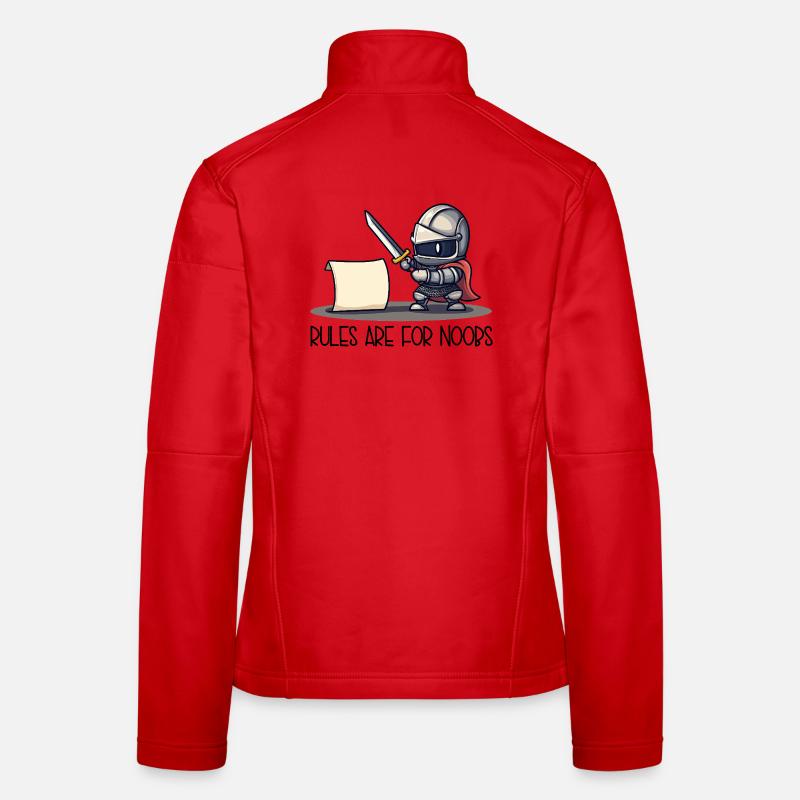 Chevalier mignon vs Parchemin – Les règles sont pour Veste en tissu softshell Femme