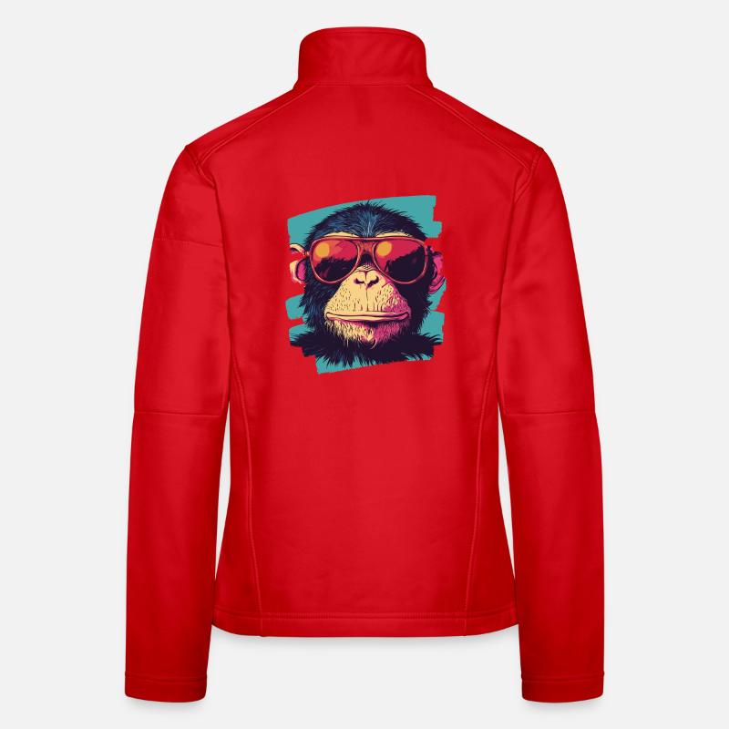 Monkey Retro Women's Softshell Jacket