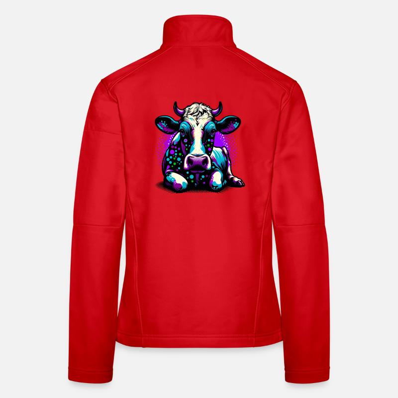 Vache Veste en tissu softshell Femme