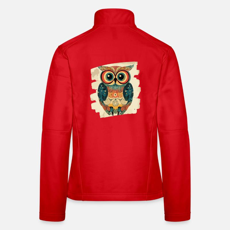 Eule Frauen Softshelljacke