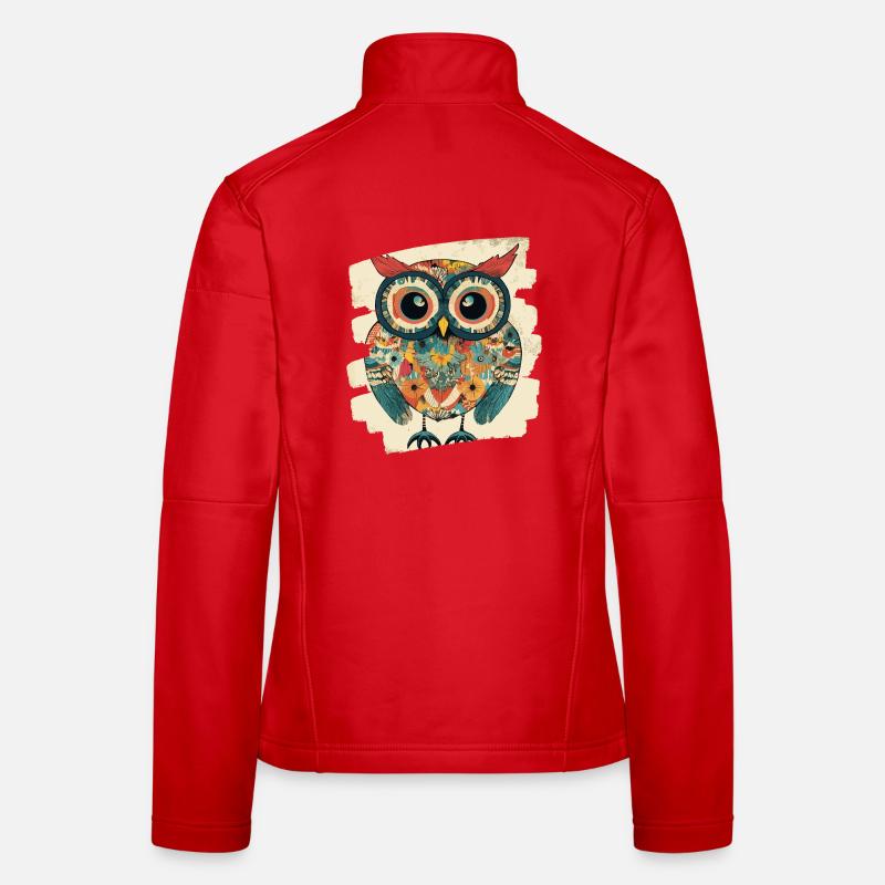 Eule Frauen Softshelljacke