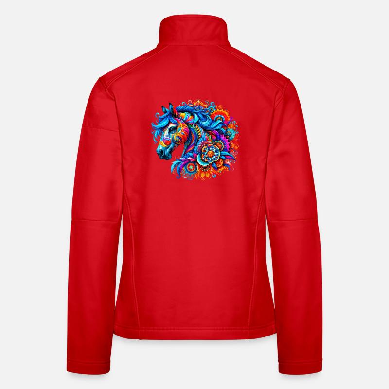Pferd Frauen Softshelljacke