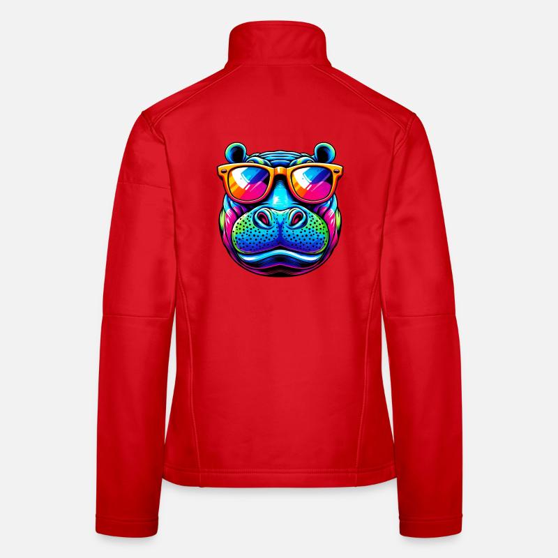 Nilpferd Frauen Softshelljacke