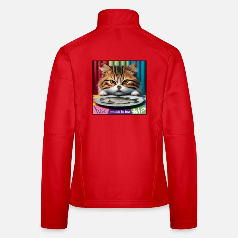 Combien coûte le chat poisson Veste en tissu softshell Femme