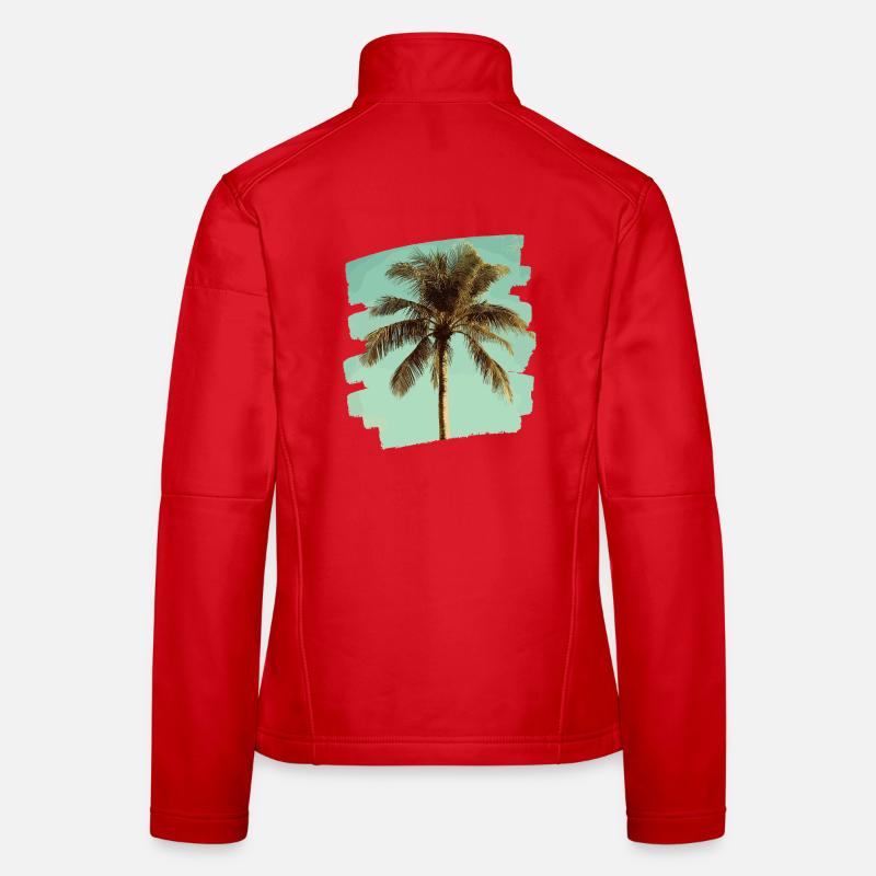 Palm tree Women's Softshell Jacket