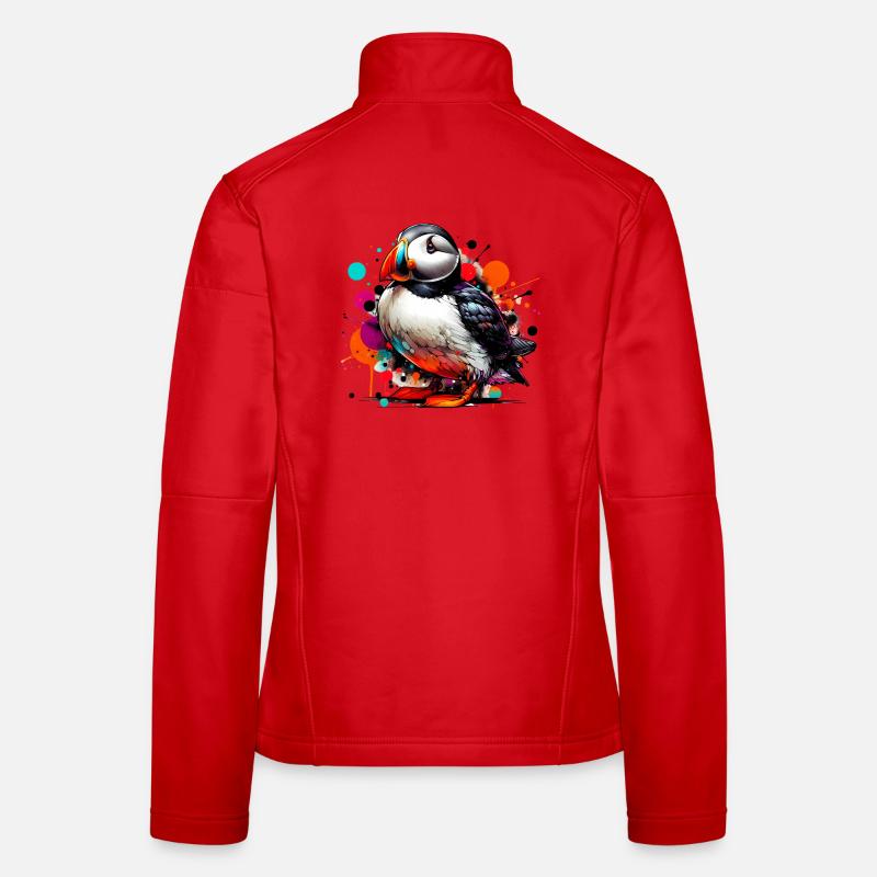 Macareux Veste en tissu softshell Femme