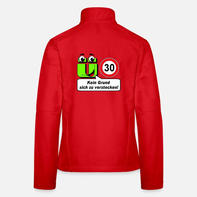 30e anniversaire, plus de 30 ans Aucune raison de se cacher Veste en tissu softshell Femme