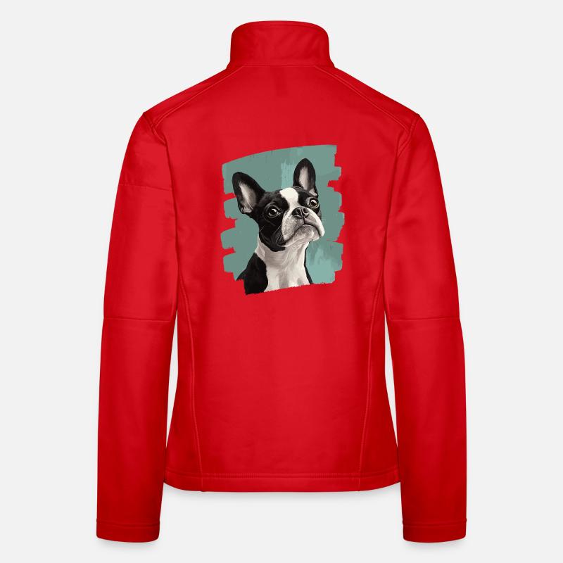 Boston Terrier Women's Softshell Jacket