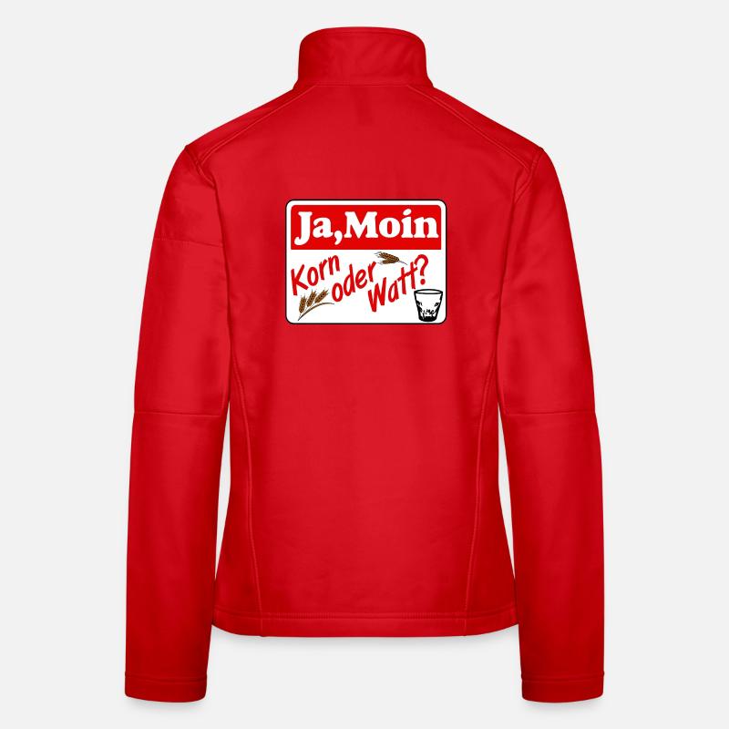 Korn , Party , Weizenkorn ,Ja moin Korn oder watt Frauen Softshelljacke