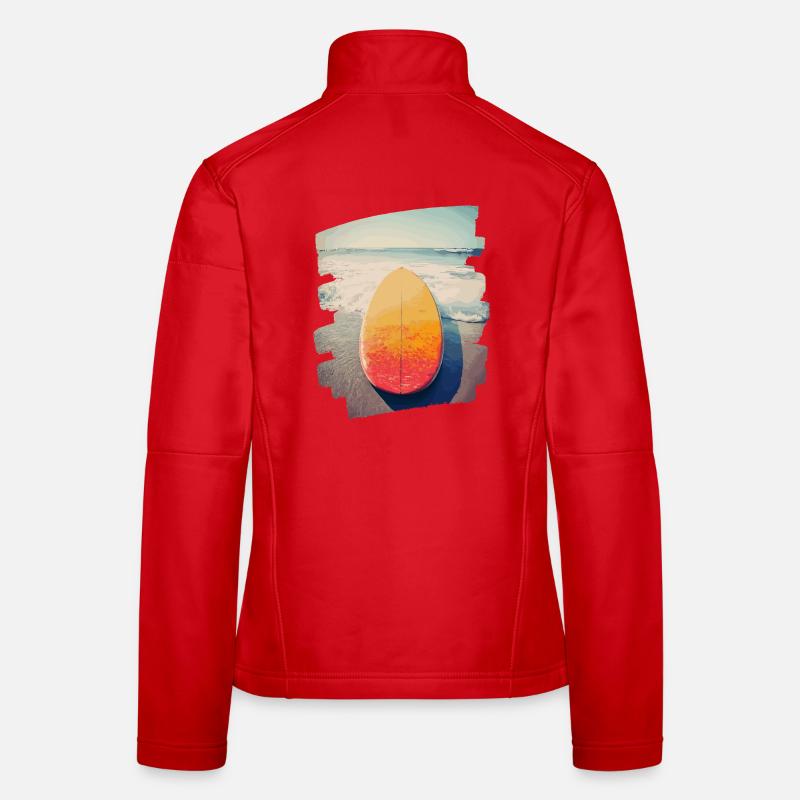Surfbrett Frauen Softshelljacke
