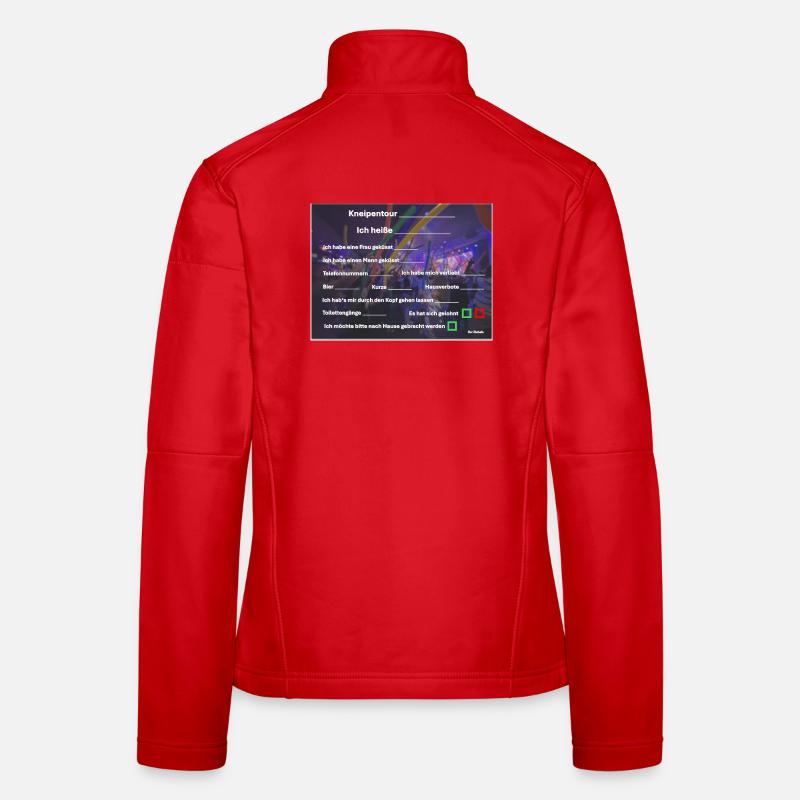 Kneipentour Accessoire Fun Frauen Softshelljacke
