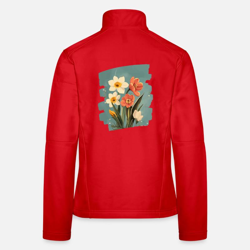 Spring Spring Beginning Flower Flowers Women's Softshell Jacket