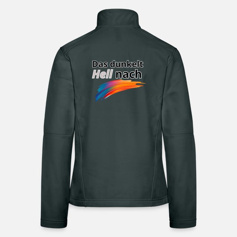Das Dunkelt hell nach Frauen Softshelljacke