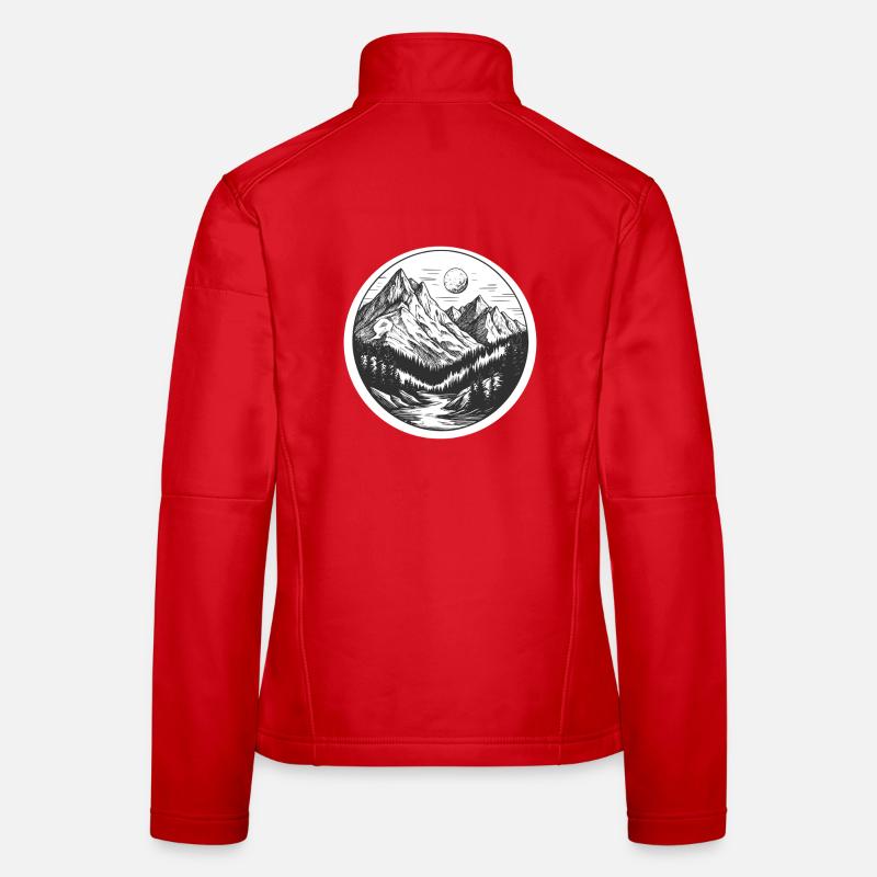 Berge Frauen Softshelljacke