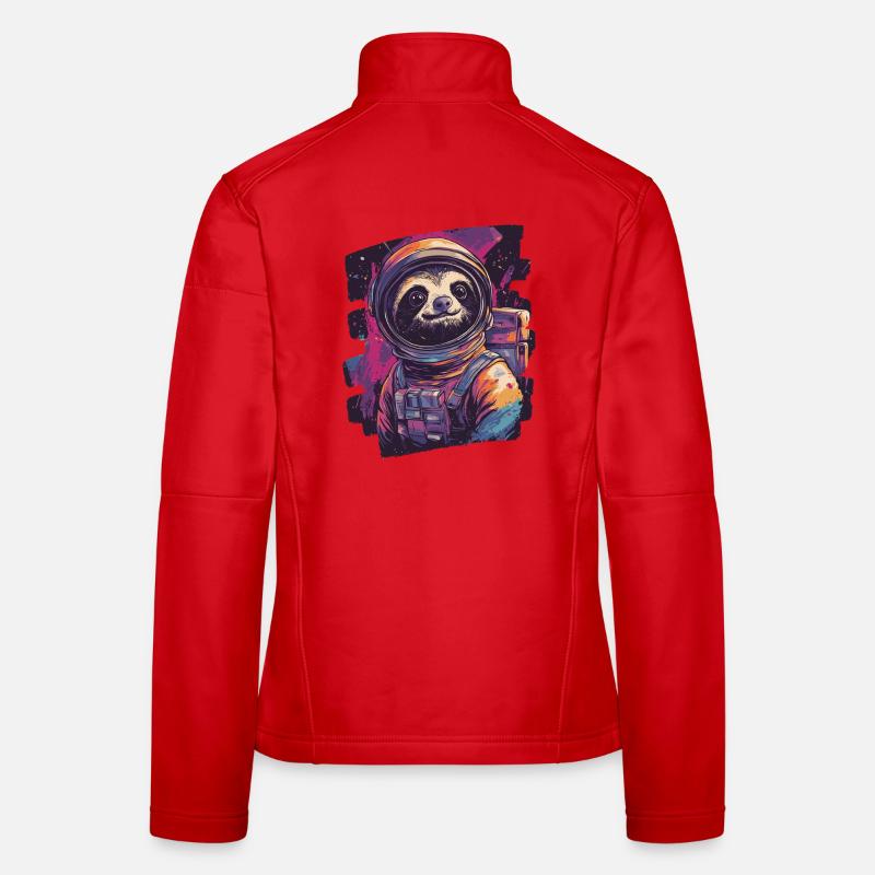Faultier Astronaut Frauen Softshelljacke