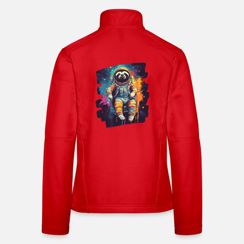 Sloth Astronaut Women's Softshell Jacket